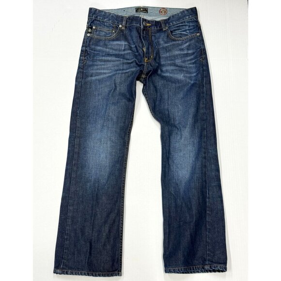 7 Diamonds Jackson Bootcut Jeans Dark Wash Mens 33 x 30 - Picture 1 of 12